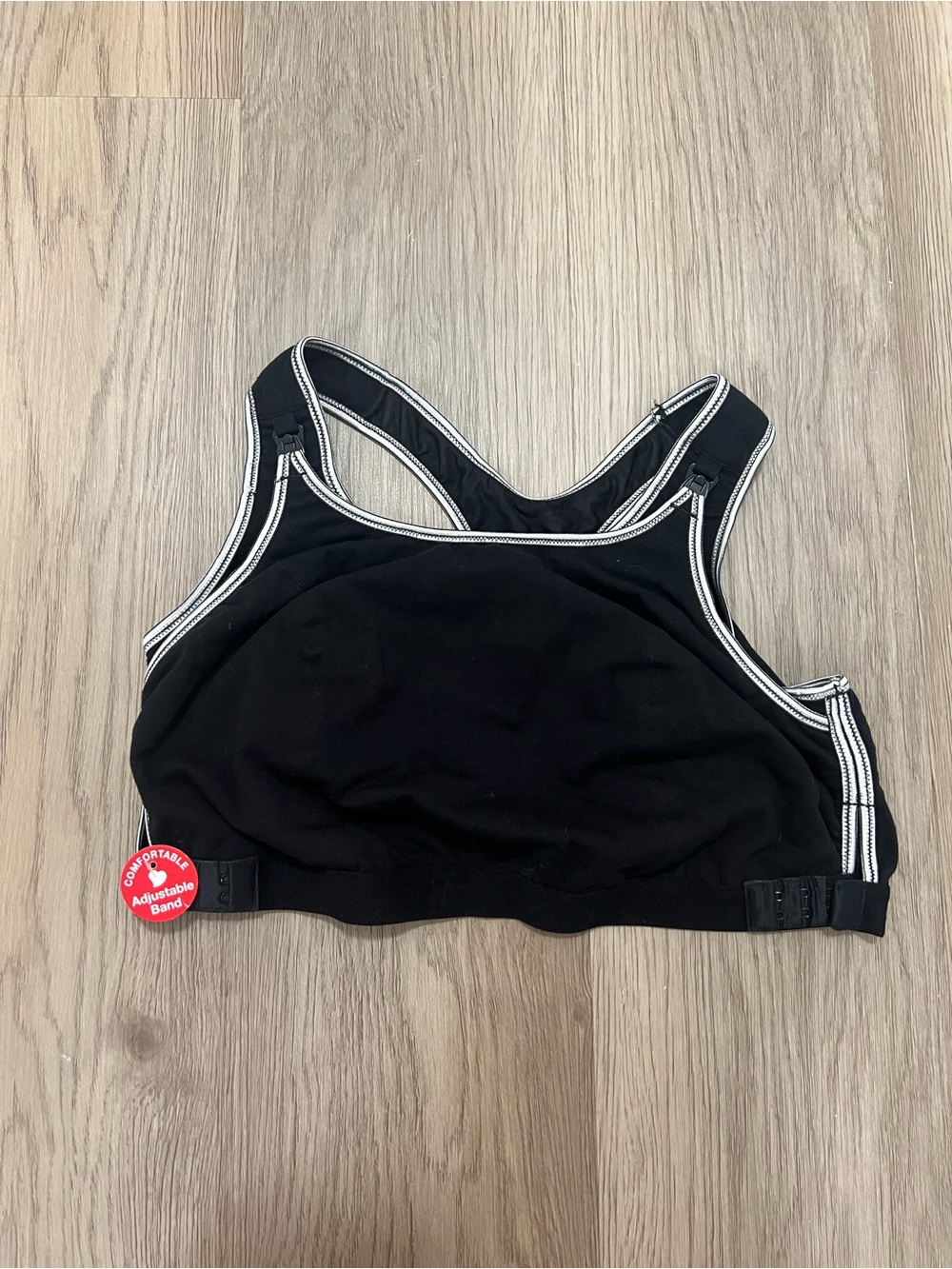 Leading Lady The Sophie Maternity Nursing Sports Bra Black Size 2X NWT